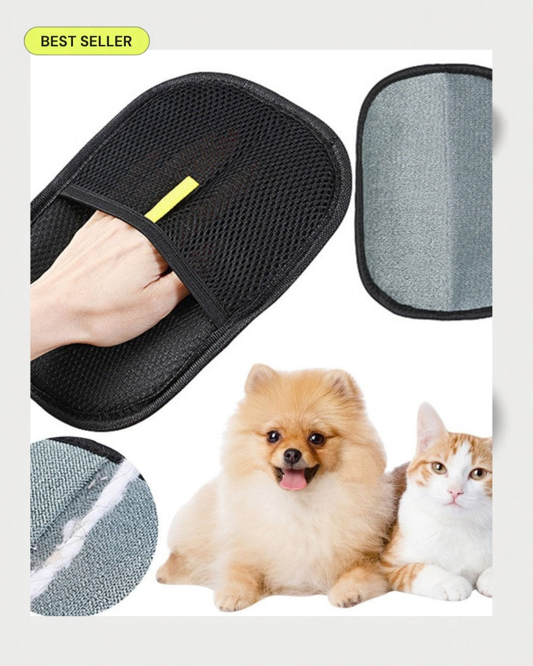 ShedAway Grooming Mitt studio product photo with best seller badge