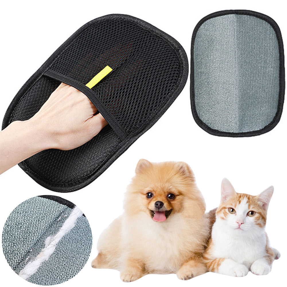 Pet Hair Remover Mitt – Deshedding Grooming Glove for Dogs & Cats