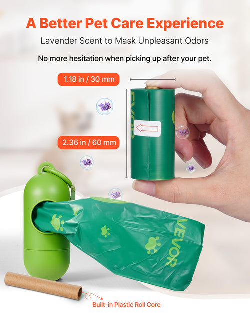 CleanWalk lavender poop bags biodegradable material